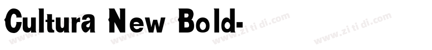 Cultura New Bold字体转换